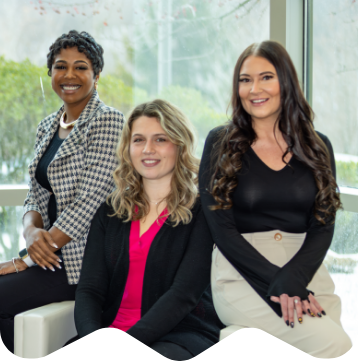 3 support team members sitting